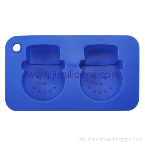 Brand New Lovely Snowman Shaped Silicone Bakeware Cake Pans 